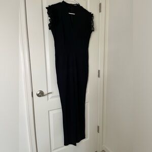 Black flutter sleeve CHICME jumpsuit